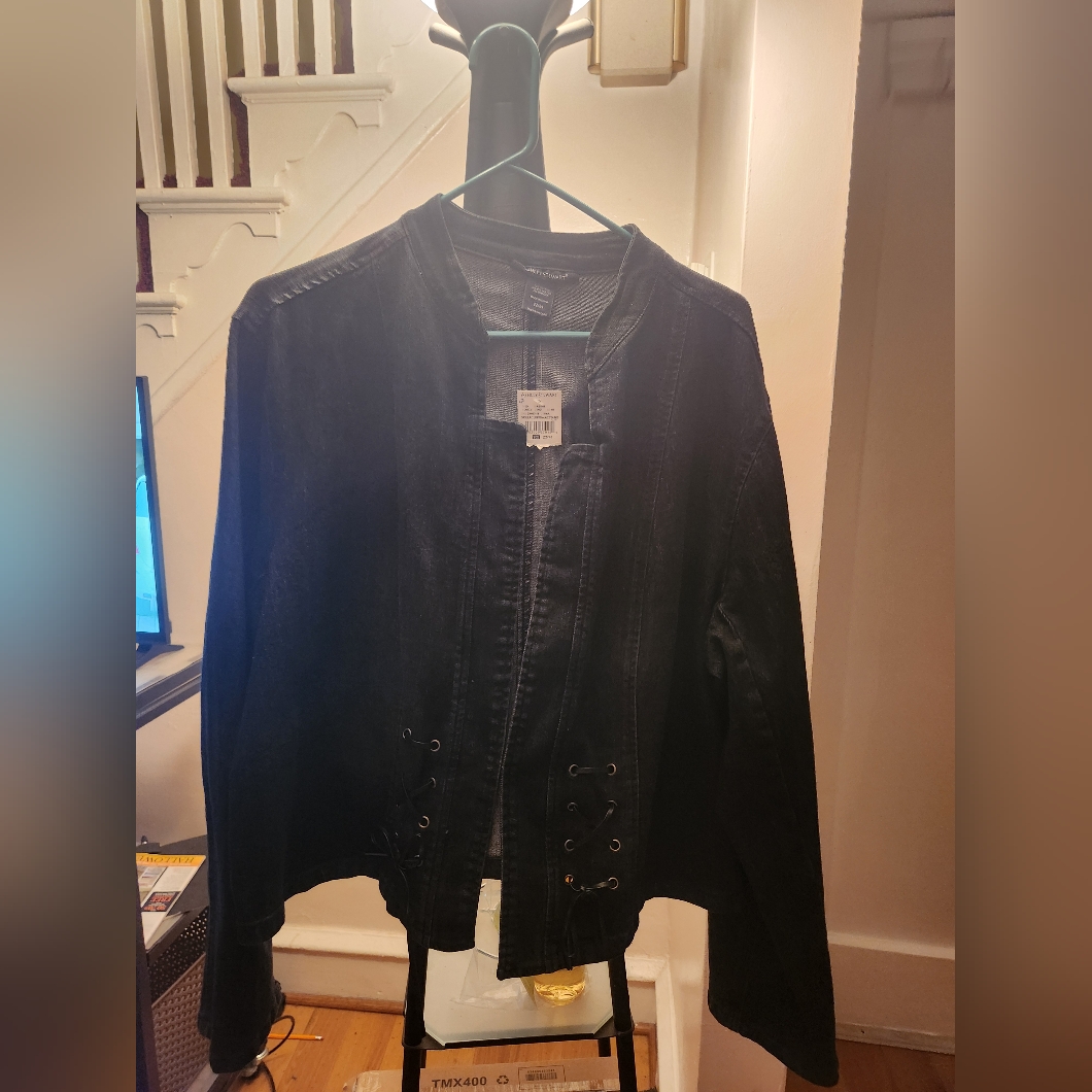 Brand New 2224 Black Denim Jacket